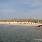 Strand in Løkken von der Mole aus gesehen