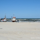 Fischerboote am Strand von Løkken