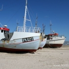 Fischerboote am Strand von Løkken