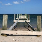 Steg am Strand