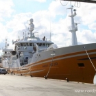 grosser Trawler im Hafen von Hirtshals