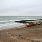 Fischerboote am Strand von Lønstrup