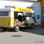Der \"brennende\" Bus in Blåvand