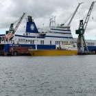 Die Tor Petunia in der Orskov Werft in Frederikshavn