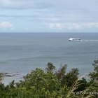 Blick aufs Kattegat und die Fähre Stena Carisma