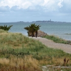 Palmenstrand Frederikshavn mit Blick auf Hirsholm