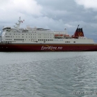 Fjord Line Fähre im Hafen von Hirtshals