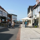 der bereits umgebaute Teil der Fussgängerzone in Hirtshals