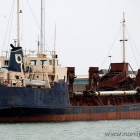 alter Bagger im Hafen von Hirtshals