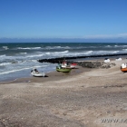 Fischerboote am Strand von Lønstrup