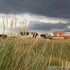 Dünen und Häuser
