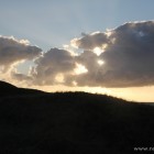 Wolken und Sonne