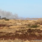 Feuer im Militärübungsgebiet