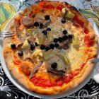 Pizza Siciliana im Acqua Blu Blaavand