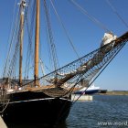 Segelschiff im Hafen von Hvide Sande