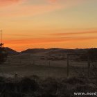 leuchtend roter Himmel
