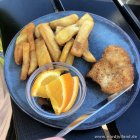 Børnemenue Fiskefilet med Pommes Hirtshals Fiskehus