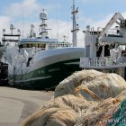 Schiffe, Taue, Netze am Frysehuskajen Hirtshals Havn