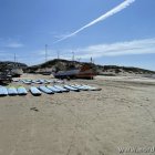 Surfbretter am Strand von Løkken