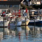 Vertäute Schiffe am Hirtshals Sydkajen