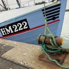 Vertäutes Fischerboot