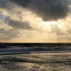 Sonne hinter Wolken