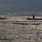 Fischer im Meer