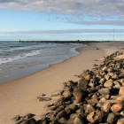 Hirtshals Blick auf die Mole