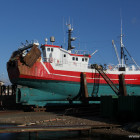 Schiff in der Werft