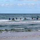 Surfer am Strand von Løkken