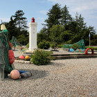 kleiner Leuchtturm auf dem Minigolf-Platz