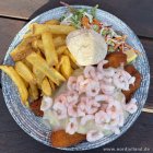 Rotzunge mit Garnelen