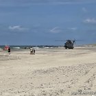 Rettungshubschrauber am Strand
