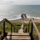 Treppe zum Strand beim Bovbjerg Fyr